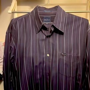 Mens Faconnable navy blue shirt